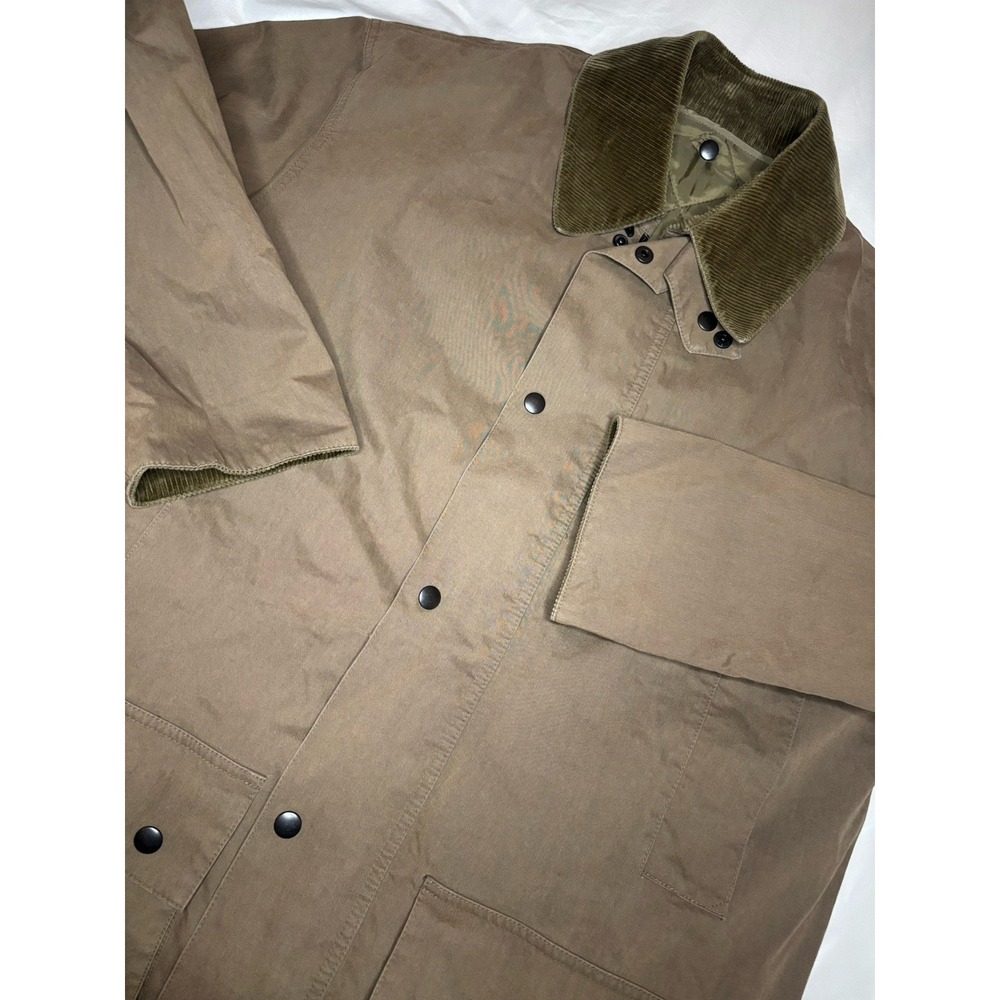 Ralph Lauren Chaps Chore‎ Canvas Hunting Jacket Barn Coat 36 Regular Lined Vest